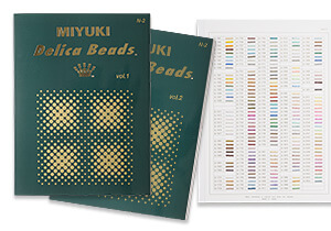 Miyuki Delica Seed Beads Sample Card Set