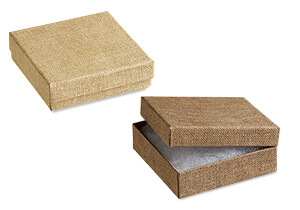 Linen-Texture Jewelry Boxes